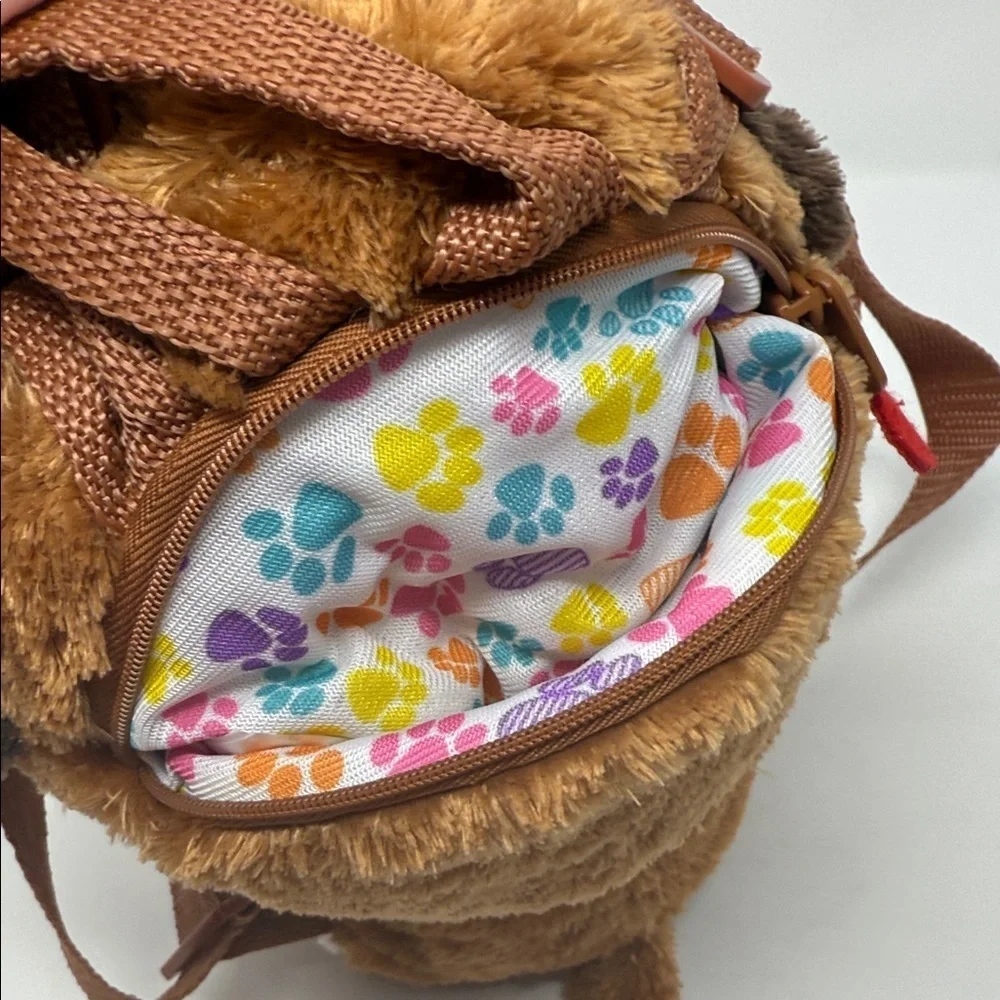 Ty Plush Dog Backpack with Brown and White “Duke” Brand New beanie babies